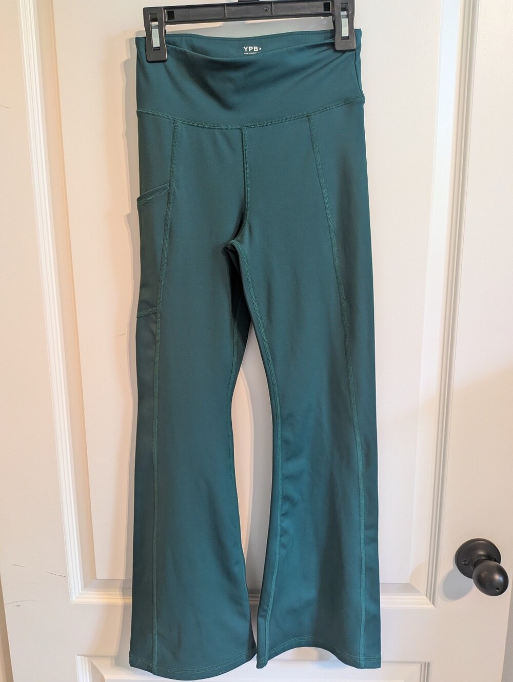 YPB Abercrombie Kids Girls' Forest Green Flare Leg Active Pants